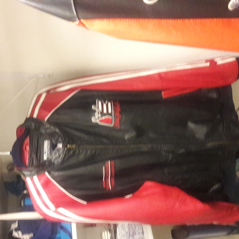 Wilson's leather XL Dale Earnhardt Jr jacket and Wilson's leather XL Tony Stewar